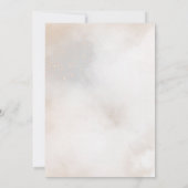 Invitation Aquarelle sur la Fête des mariées Nuage 9 (Dos)