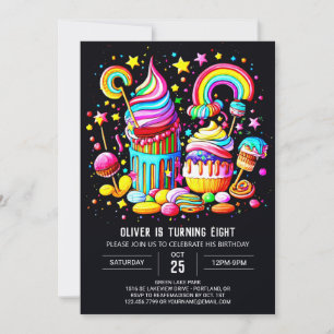 Invitation Aquarelle Sweet Anniversaire