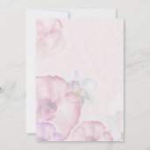 Invitation Aquarelle Sweet Unicorne C'est un Baby shower fill (Dos)