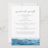 Invitation Aquarelle Tampa Florida Coast Skyline Anniversaire (Dos)