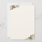 Invitation Aquarelle Tea Set Coupe Teapot Fête des mariées Fl (Dos)