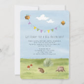 Invitation Aquarelle Teddy Bear, Aventure anniversaire (Dos)