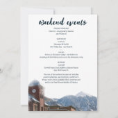 Invitation Aquarelle Telluride Co Bachelorette Mountain (Dos)