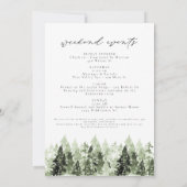 Invitation Aquarelle Telluride Colorado Skyline Mountain (Dos)