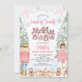 Invitation Aquarelle Terre De Sucres Casse-Noisette Anniversa (Devant)