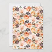 Invitation Aquarelle Thanksgiving Floral Citrouille Invitatio (Dos)