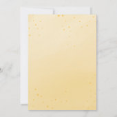 Invitation Aquarelle tournesol Mariage de verdure (Dos)