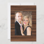 Invitation Aquarelle tournesol Rustique Mariage géométrique (Dos)