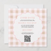 Invitation Aquarelle Tout en Un Baby Shower Silly Goose Bow (Dos)