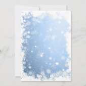 Invitation Aquarelle traditionnelle hiver Joyeux Noël (Dos)