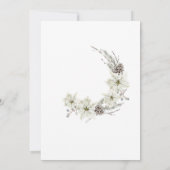 Invitation Aquarelle traditionnelle hiver Joyeux Noël Invi (Dos)