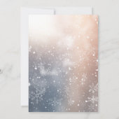 Invitation Aquarelle traditionnelle hiver joyeux NoëlDinne (Dos)