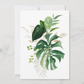 Invitation Aquarelle Tropical Geometry Beach Wedding (Dos)
