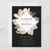 Invitation Aquarelle Tropical Love Floral Mariage (Devant)