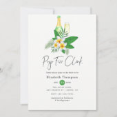 Invitation Aquarelle Tropical Pop Fizz Clink (Devant)
