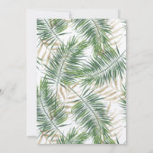 Invitation Aquarelle tropicale (Dos)