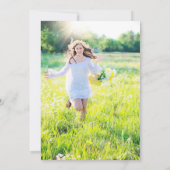 Invitation Aquarelle tropicale Luau Graduation Party Photo (Dos)