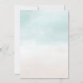 Invitation Aquarelle tropicale minimale Baby shower de palmie (Dos)