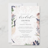 Invitation Aquarelle tropicale moderne Fête des mariées verdo (Devant)