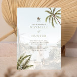 Invitation Aquarelle tropicale Palmiers Boho Mariage Photo<br><div class="desc">Invitation vos invités à votre magnifique mariage sur la plage avec notre photo boho tropical mariage invitation design. Le design présente nos palmiers aquarelles peints à la main avec monogramme de palmiers. Notre mariage tropical boho est parfait pour un thème de plage ou un mariage de destination. Affichez votre photo...</div>