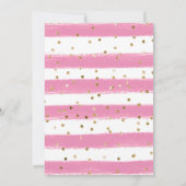 Invitation Aquarelle Tulipes roses et jonquilles Quinceanera (Dos)