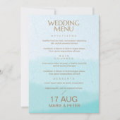 Invitation Aquarelle | Turquoise Blue Parties scintillant Men (Devant)