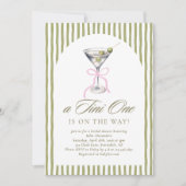 Invitation Aquarelle un Baby shower Tini (Devant)