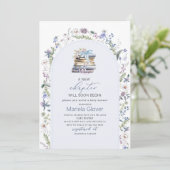 Invitation Aquarelle Un nouveau chapitre commence le Baby sho (Debout devant)