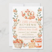 Invitation Aquarelle Une petite pêche est sur le chemin (Devant)