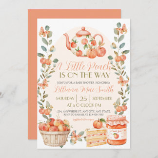 Invitation Aquarelle Une petite pêche est sur le chemin