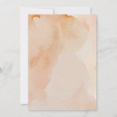 Invitation Aquarelle végétale en terre cuite Code QR (Dos)