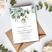 Invitation Aquarelle Verdure 50e anniversaire de Mariage