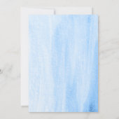 Invitation Aquarelle Verdure Bleu Hydrangée Bridal Luncheon (Dos)