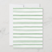 Invitation Aquarelle Verdure Citrouille 1er anniversaire (Dos)