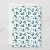 Invitation Aquarelle Verdure Droit de la couronne (Dos)