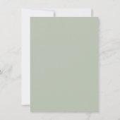 Invitation Aquarelle verdure et or mariage vierge (Dos)