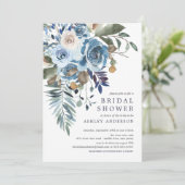 Invitation Aquarelle Verdure & Fête des mariées rose Florale (Debout devant)