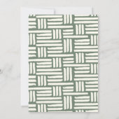 Invitation Aquarelle Verdure Forêt forestière Anniversaire (Dos)