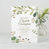 Invitation Aquarelle Verdure Mémorial de la verdure (Debout devant)