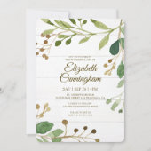 Invitation Aquarelle Verdure Mémorial de la verdure (Devant)