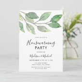 Invitation Aquarelle Verdure Ménage (Debout devant)