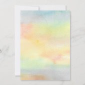 Invitation Aquarelle Verdure Oh Baby Baby shower (Dos)