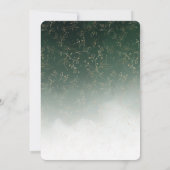 Invitation Aquarelle Verdure Or Genre Baby shower de révélati (Dos)