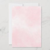 Invitation Aquarelle Verdure Rose Première sainte communion (Dos)