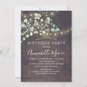 Invitation Aquarelle Verdure rustique Pays Fête d'anniversair