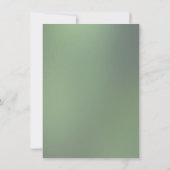 Invitation Aquarelle vert Eucalyptus Mariage (Dos)