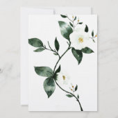 Invitation Aquarelle verte (Dos)