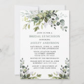 Invitation Aquarelle verte Bridal Luncheon Sage Green (Devant)