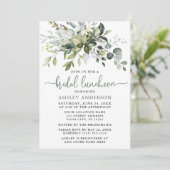 Invitation Aquarelle verte Bridal Luncheon Sage Green (Debout devant)