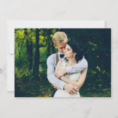 Invitation Aquarelle verte Calligraphie Mariage photo (Dos)